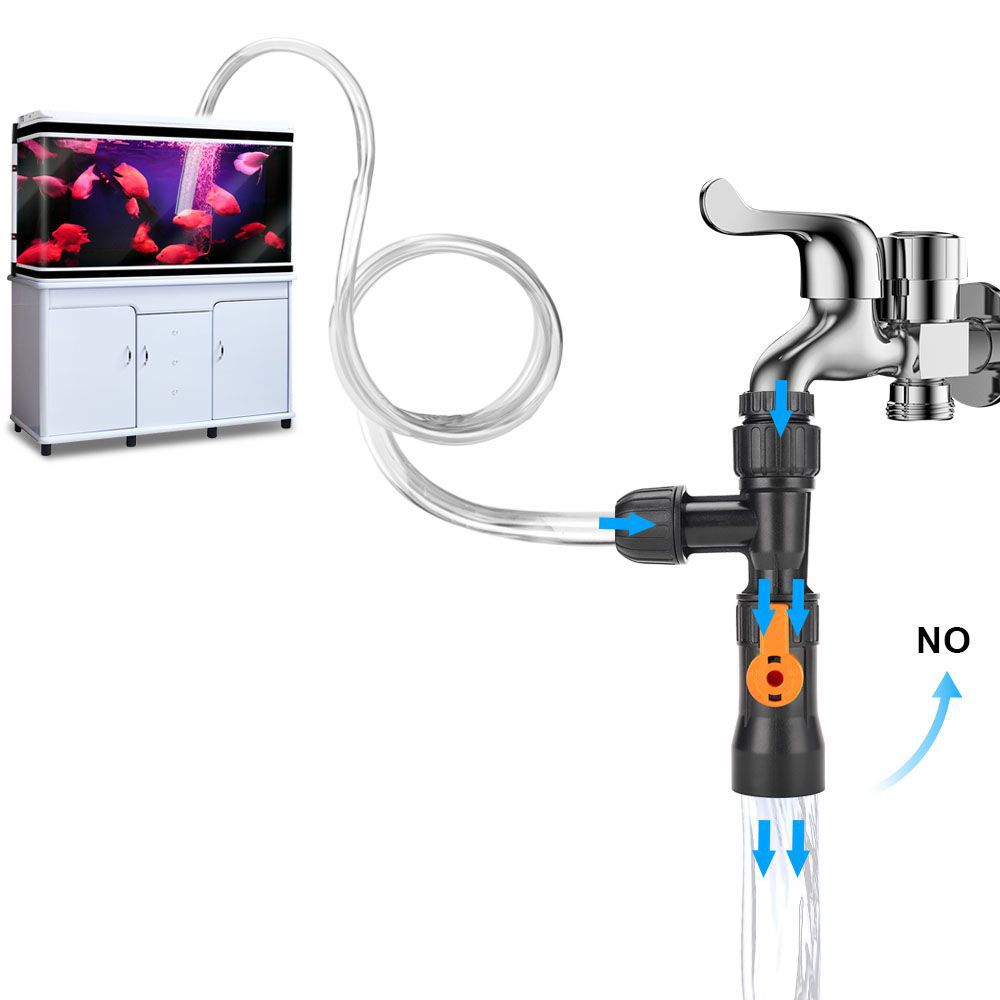 Gravel Vacuum Cleaner - Bucket-Free Aquarium Water Changer Fish Tank