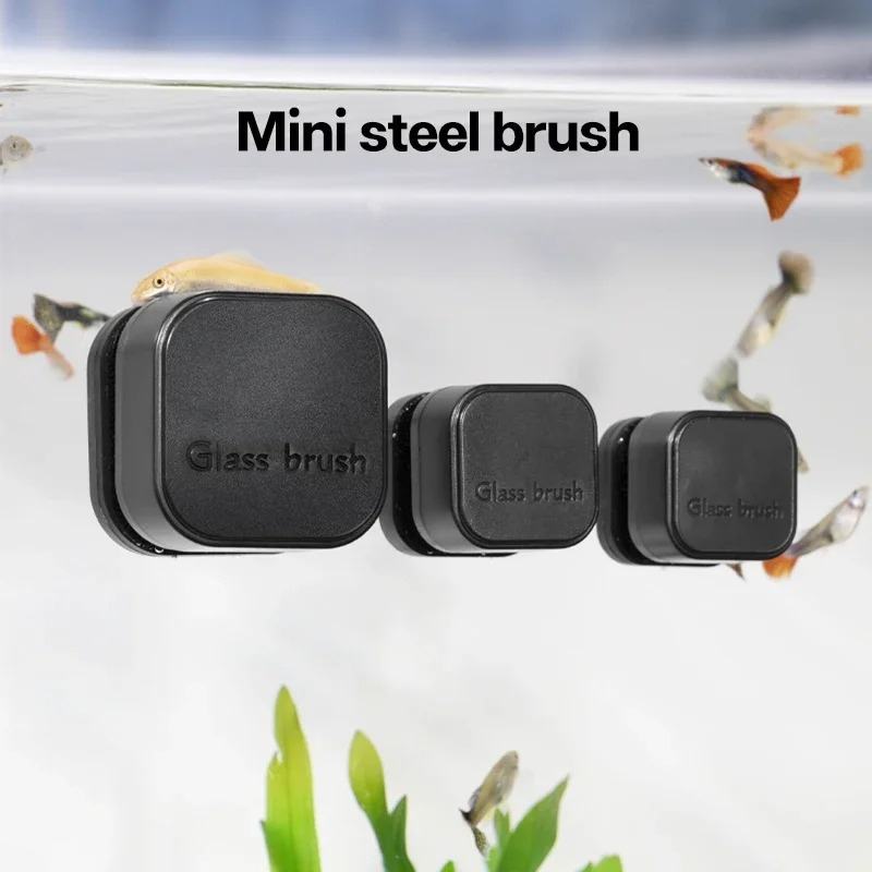 Mini Square Magnetic Brush Aqu - Cleaner Fish Aquarium ulasan dan harga