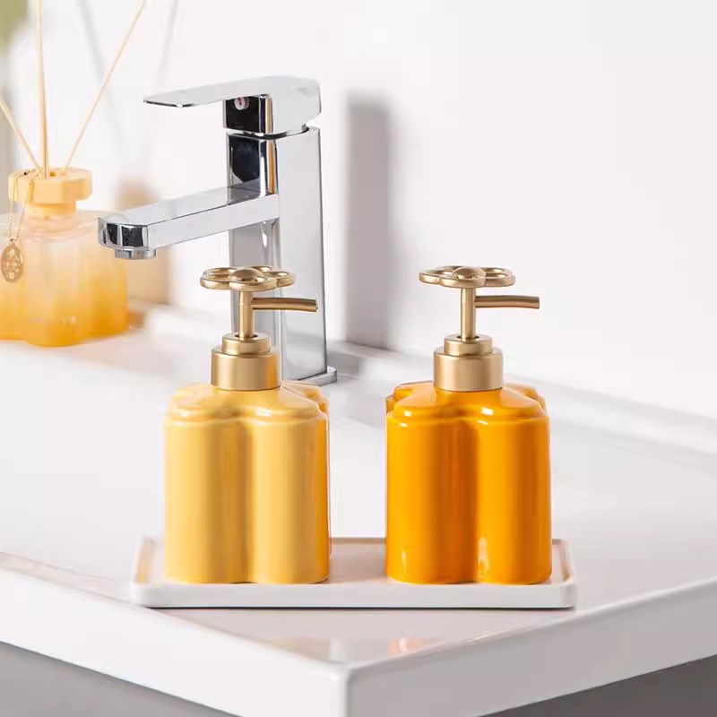 Modern Orange Floral Ceramic L - Gravel Vacuum Cleaner ulasan dan harga