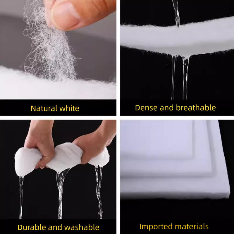 100x100cm White DIY Filter Cot - Cleaner Fish Aquarium ulasan dan harga