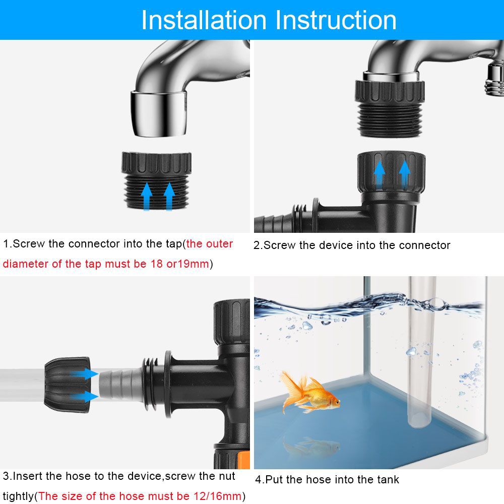 Bucket-Free Aquarium Water Cha - Gravel Vacuum Cleaner ulasan dan harga
