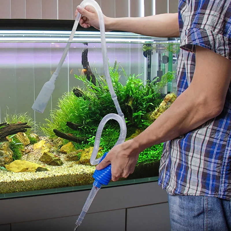 Aquarium Siphon Fish Tank Syph - Gravel Vacuum Cleaner ulasan dan harga