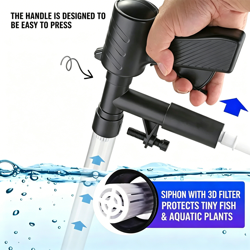Aquarium Fish Tank Water Chang - Gravel Vacuum Cleaner ulasan dan harga